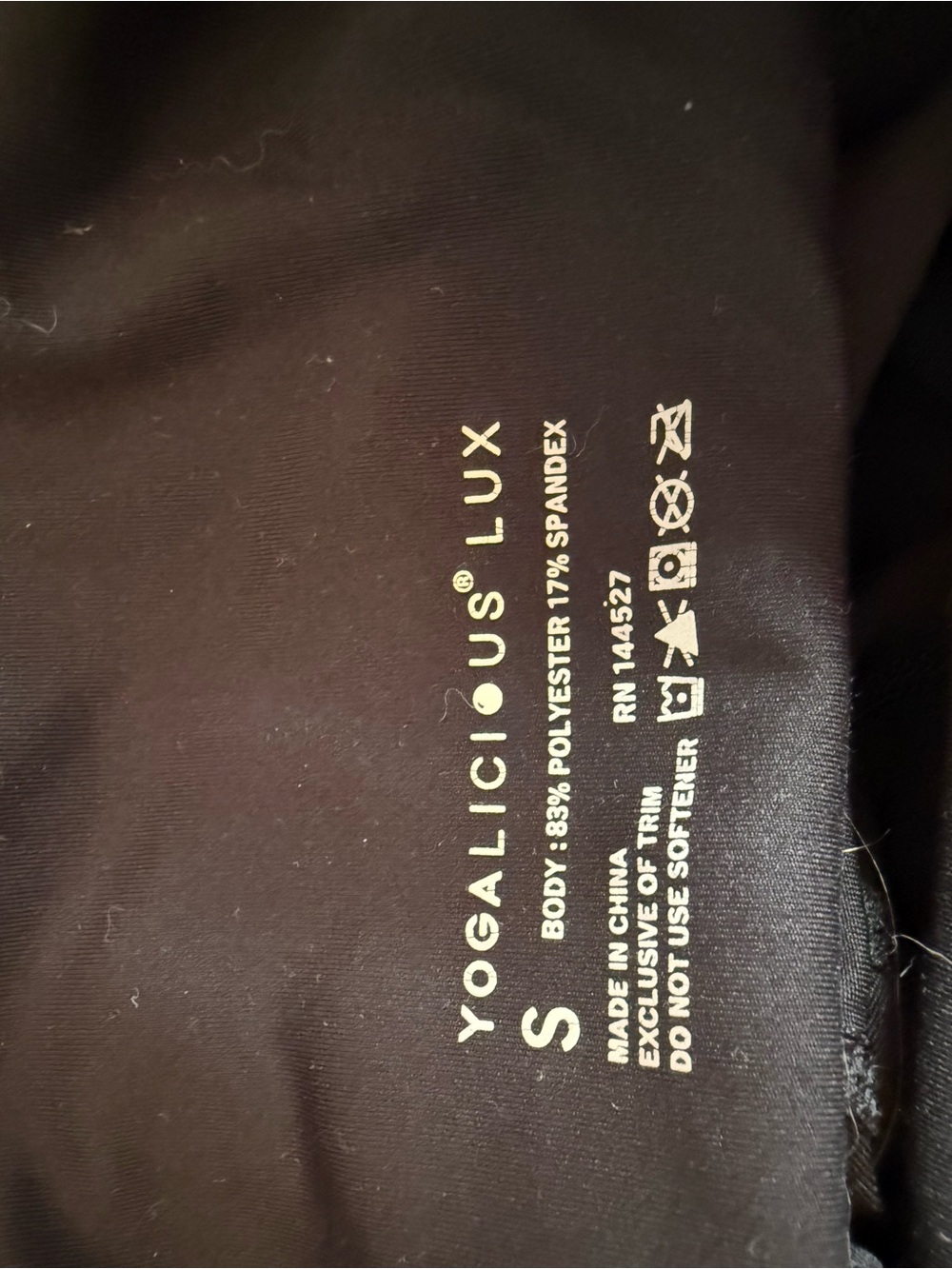 Yogalicious Black Luxe Active leggings s